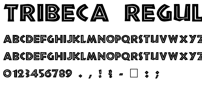 Tribeca Regular font